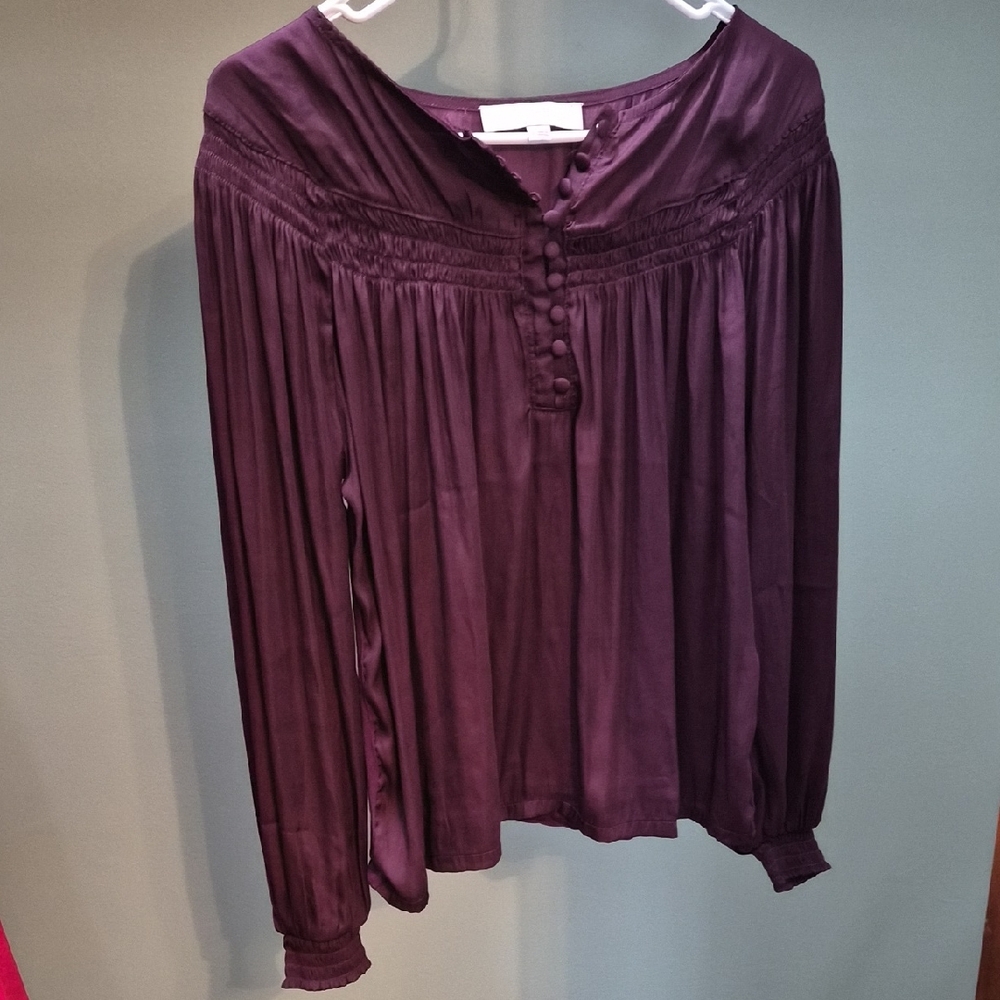 LOFT Deep Purple Blouse